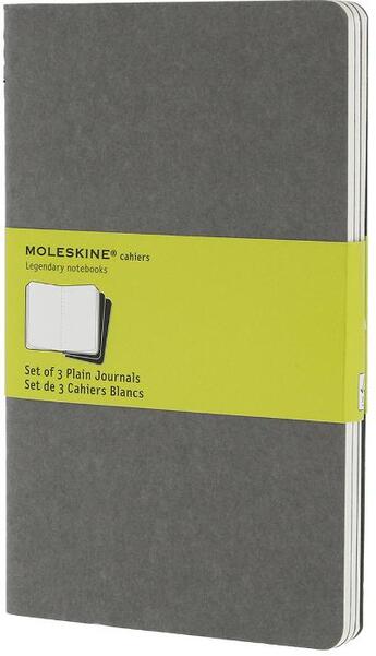 Couverture du livre « Cahier gris clair ; grand format blanc » de Moleskine aux éditions Moleskine