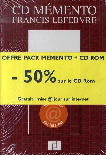 Couverture du livre « Pack social 2007 : mémento + cd rom » de  aux éditions Lefebvre