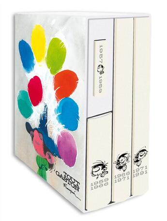 Couverture du livre « Gaston : coffret : tout Gaston » de Jidehem et Andre Franquin aux éditions Dupuis