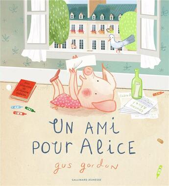 Couverture du livre « Un ami pour Alice » de Gus Gordon aux éditions Gallimard-jeunesse