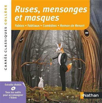 Couverture du livre « Ruses, mensonges et masques » de Christiane Cadet aux éditions Nathan