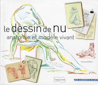 Couverture du livre « Le dessin de nu ; anatomie et modèle vivant » de Thomas Wienc aux éditions Dessain Et Tolra