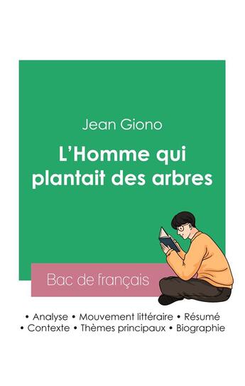 Couverture du livre « Réussir son Bac de français 2023 : Analyse de L'Homme qui plantait des arbres de Jean Giono » de Giono aux éditions Bac De Francais