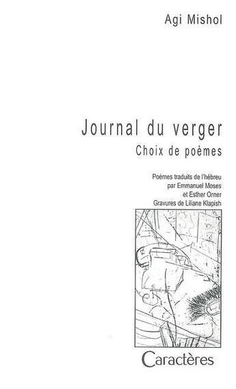 Couverture du livre « Journal du verger » de Mishol Agi aux éditions Caracteres