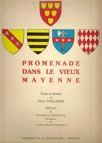 Couverture du livre « Promenades dans le vieux mayenne » de Coulange Paul aux éditions Regionales De L'ouest