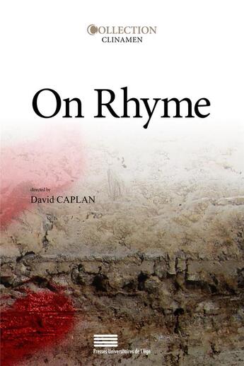 Couverture du livre « On rhyme » de Caplan David aux éditions Pulg