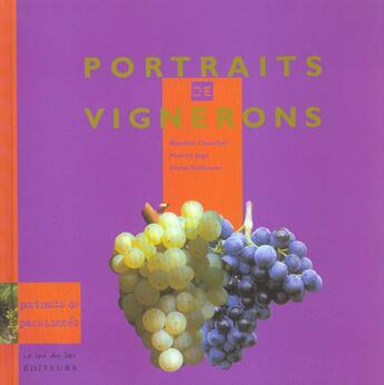 Couverture du livre « Portraits de vignerons » de Chauchat aux éditions Le Lou Du Lac