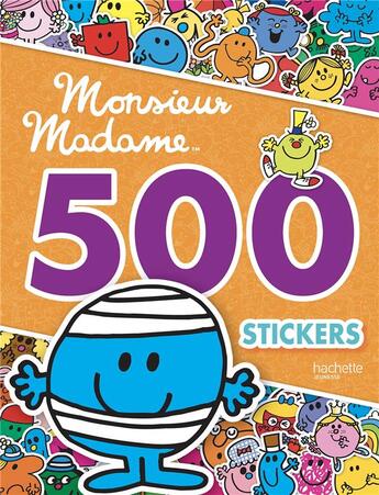 Couverture du livre « Monsieur madame - 500 stickers » de  aux éditions Hachette Jeunesse