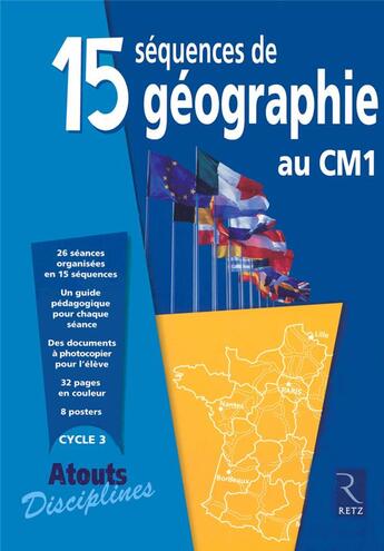 Couverture du livre « 15 séquences de géographie au cm1 » de Le Gal/Arnaud/Darcy aux éditions Retz