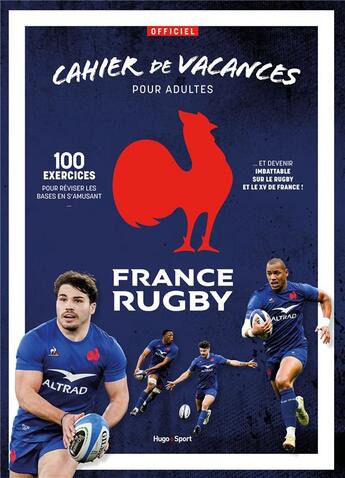 Couverture du livre « Cahier de vacances pour adultes du xv de france » de Ffr aux éditions Hugo Sport