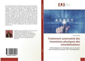 Couverture du livre « Traitement automatisé des inventaires physiques des immobilisations » de Jasmin Choake aux éditions Editions Universitaires Europeennes