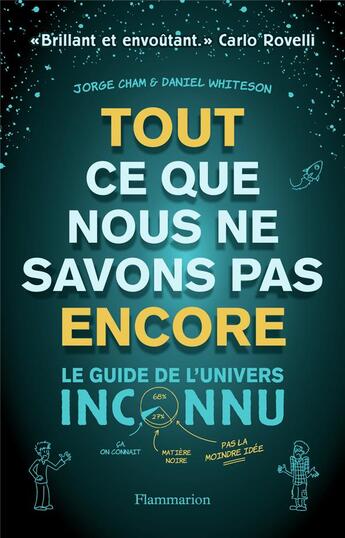 Couverture du livre « Tout ce que nous ne savons pas encore ; le guide de l'univers inconnu » de Daniel Whiteson et Jorge Cham aux éditions Flammarion