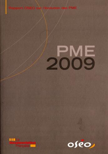 Couverture du livre « Pme 2009 » de Oseo aux éditions Documentation Francaise