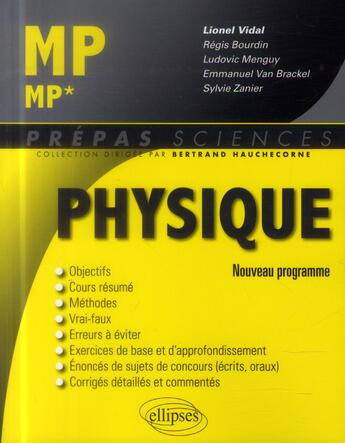 Couverture du livre « Physique mp-mp* » de Vidal/Regis/Ludovic aux éditions Ellipses