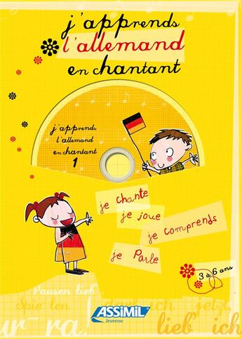 Couverture du livre « J'apprends l'allemand en chantant » de Michiyo Deruelles aux éditions Assimil