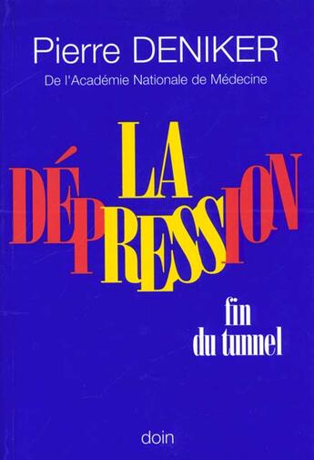 Couverture du livre « La Depression » de Deniker P aux éditions Doin