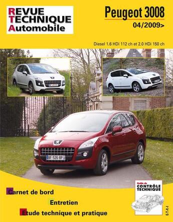 Couverture du livre « Peugeot 3008 - 04-2009> » de Etai aux éditions Etai