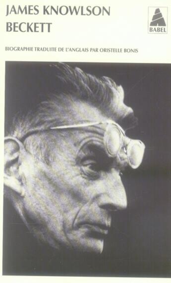 Couverture du livre « Samuel Beckett » de Knowlson James / Bon aux éditions Actes Sud