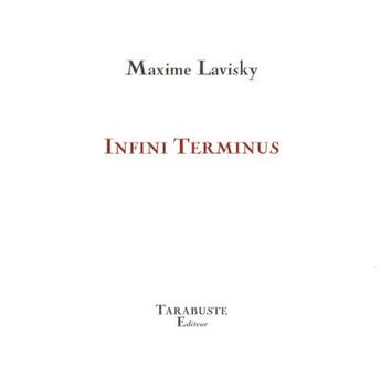 Couverture du livre « Infini terminus - maxime lavisky » de Lavisky Maxime aux éditions Tarabuste