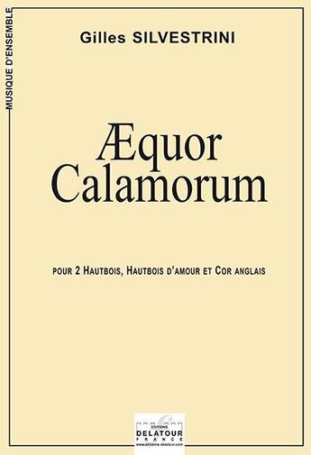 Couverture du livre « Aequor calamorum pour 2 hautbois, hautbois d'amour et cor anglais » de Silvestrini Gilles aux éditions Delatour