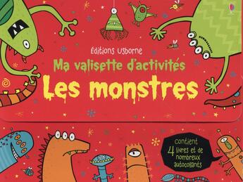 Couverture du livre « Ma valisette d'activités ; les monstres » de  aux éditions Usborne