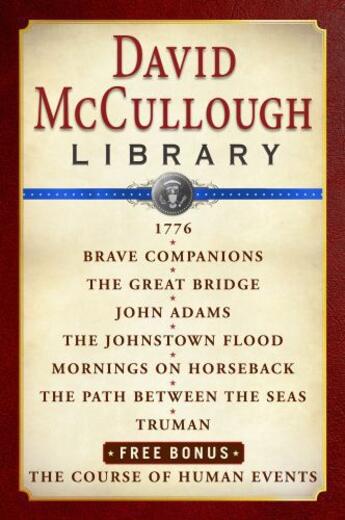 Couverture du livre « David McCullough Library E-book Box Set » de David Mccullough aux éditions Simon & Schuster