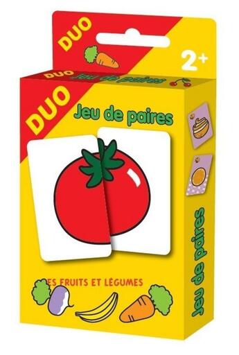 Couverture du livre « Les fruits et legumes - jeu de paires - cartes duo » de Milkids/Gregoire aux éditions Milkids