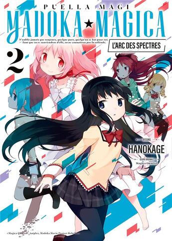 Couverture du livre « Puella magi madoka magica : l'arc des spectres Tome 2 » de Magica Quartet et Hanokage aux éditions Meian