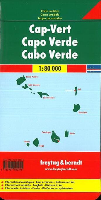 Couverture du livre « Iles du cap vert cape verde islands » de  aux éditions Freytag Und Berndt