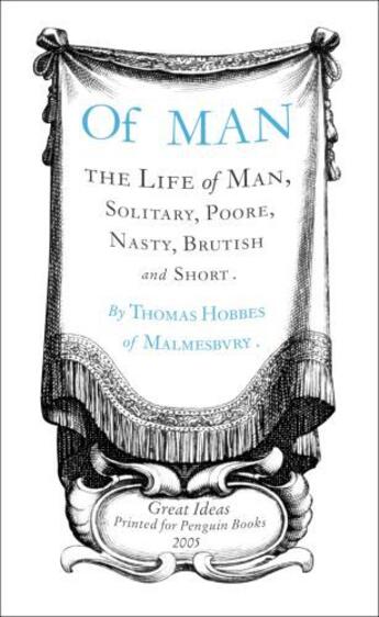 Couverture du livre « Of Man » de Thomas Hobbes aux éditions Penguin Books Ltd Digital