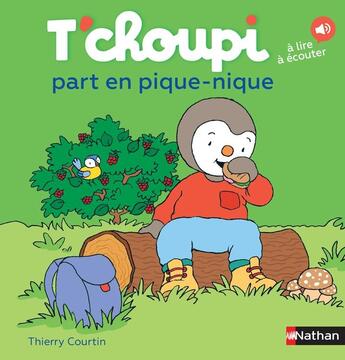 Couverture du livre « T'choupi part en pique-nique » de Thierry Courtin aux éditions Nathan