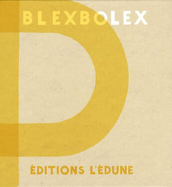 Couverture du livre « P » de Blexbolex aux éditions Edune