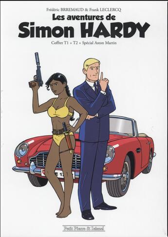 Couverture du livre « Simon Hardy ; COFFRET T.1 ET T.2 ; avec hors-série Aston Martin » de Frederic Brremaud et Franck Leclercq aux éditions Petit Pierre & Ieiazel