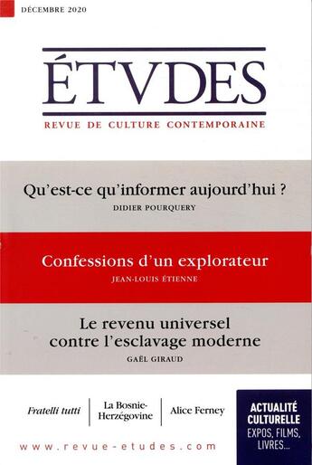 Couverture du livre « Etudes 4277 - decembre » de  aux éditions Ser