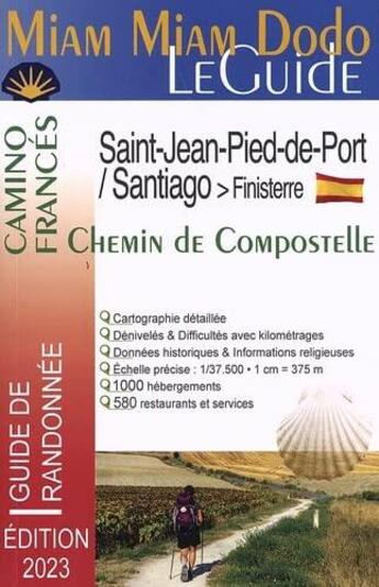 Couverture du livre « Camino frances / chemin de Compostelle : Saint-Jean-Pied-de-Port / Santiago : finistère (édition 2023) » de Marie-Virginie Cambriels aux éditions Vieux Crayon