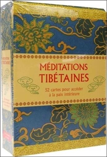 Couverture du livre « Cartes de méditations tibétaines ; coffret » de  aux éditions Courrier Du Livre