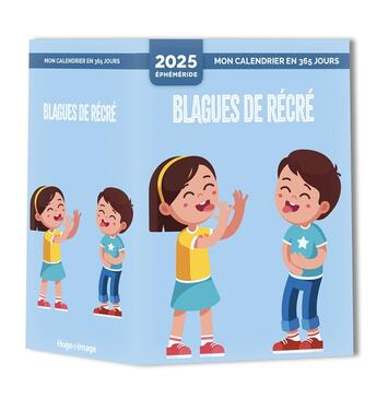 Couverture du livre « Mon calendrier Blagues de récré (édition 2025) » de Helene Gougeon aux éditions Hugo Image