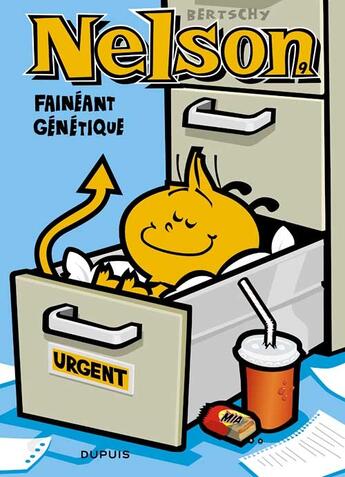 Couverture du livre « Nelson Tome 9 : fainéant génétique » de Christophe Bertschy aux éditions Dupuis