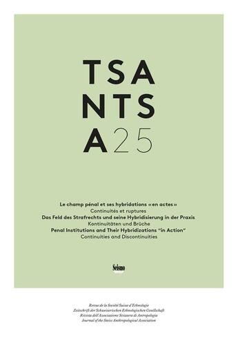 Couverture du livre « Tsantsa n 25/2020. revue de la societe suisse d'ethnologie. le champ penal et ses hybridations 