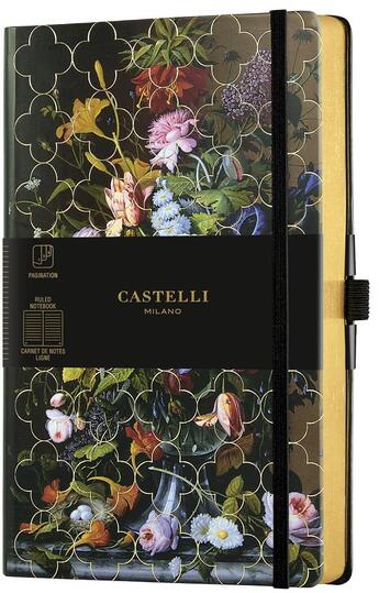 Couverture du livre « Carnet vintage floral grand format ligne peony » de Castelli aux éditions Castelli Milano