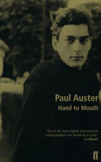 Couverture du livre « Hand to mouth » de Paul Auster aux éditions Faber Et Faber