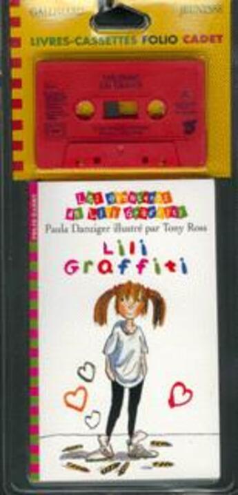 Couverture du livre « Lili graffiti (1 liv-1k7) » de Paula Danziger aux éditions Gallimard-jeunesse