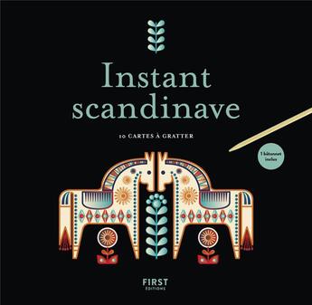 Couverture du livre « Cartes a gratter - instant scandinave » de Lisa Magano aux éditions First