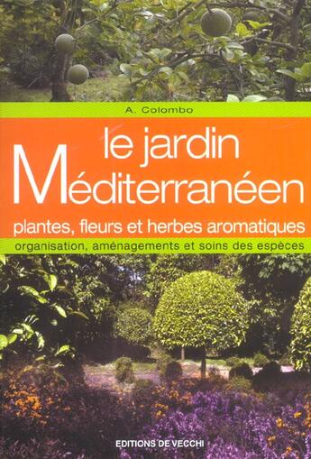 Couverture du livre « Le jardin mediterraneen » de Colombo aux éditions De Vecchi