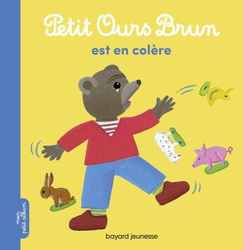 Couverture du livre « Petit Ours Brun est en colère » de Marie Aubinais aux éditions Bayard Jeunesse