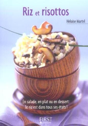 Couverture du livre « Riz et risottos » de Heloise Martel aux éditions First