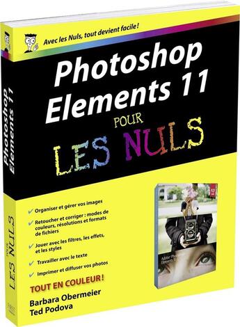 Couverture du livre « Photoshop elements 11 pour les nuls » de Barbara Obermeier aux éditions First Interactive