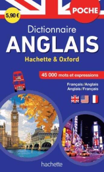 Couverture du livre « Dictionnaire poche Hachette Oxford ; bilingue anglais » de  aux éditions Hachette Education