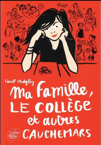 Couverture du livre « Ma famille, le college et autres cauchemars » de Carol Midgley et Hubert Van Rie aux éditions Le Livre De Poche Jeunesse