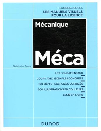 Couverture du livre « Mécanique » de Christophe Cappe aux éditions Dunod